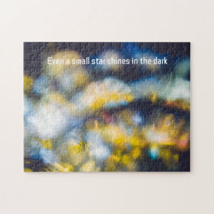 Cosmische danslampen legpuzzel