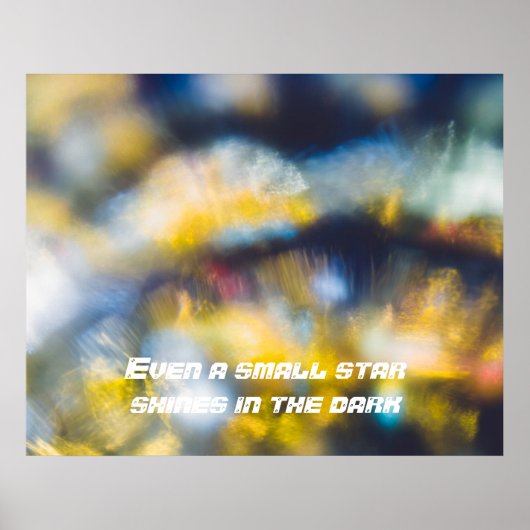 Cosmische danslampen poster (Voorkant)