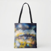 Cosmische danslampen tote bag (Voorkant)