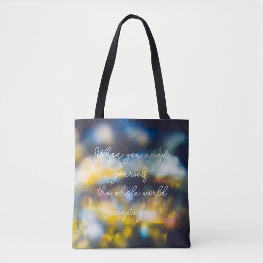 Cosmische danslampen tote bag (Voorkant)