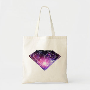 Cosmische diamant tote bag