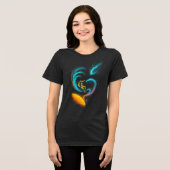 Cosmische Drift: Zwervende Nevelreis Tri-Blend Shirt (Voorkant volledig)