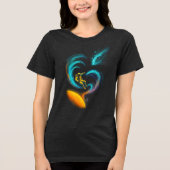 Cosmische Drift: Zwervende Nevelreis Tri-Blend Shirt (Voorkant)