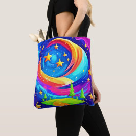 Cosmische Droomlandschap: Een Hemelse Avontuur Tote Bag
