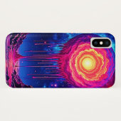 Cosmische Druppelende Planeet Kunst Case-Mate iPhone Case (Achterkant (horizontaal))