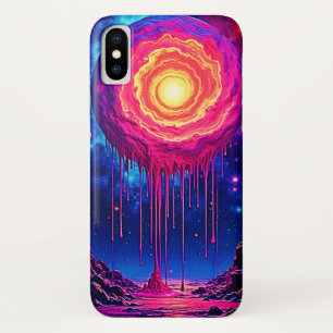 Cosmische Druppelende Planeet Kunst Case-Mate iPhone Case
