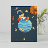 cosmische e-boek Sticker Folie Uitnodiging (Staand Voorkant)
