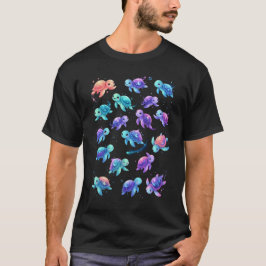 Cosmische Galaxy Schildpad - Kawaii Hemelse Zee Cr T-shirt