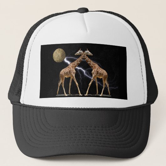 COSMISCHE GIRAFFES 2 TRUCKER PET (Voorkant)