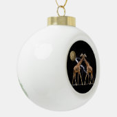 COSMISCHE GIRAFFES KERAMISCHE BAL ORNAMENT (Links)