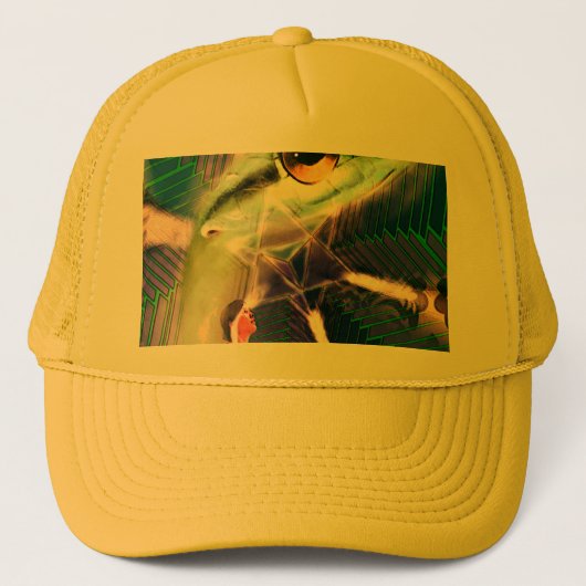 Cosmische golflengte van intentie trucker pet (Voorkant)