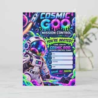 COSMISCHE GOO MISSIECONTROLE RUIMTESLIEM VERJAARDA KAART