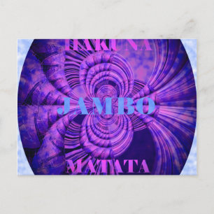 Cosmische Hakuna Kunstprint Briefkaart