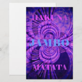 Cosmische Hakuna Kunstprint Briefpapier (Voorkant / Achterkant)
