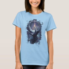 Cosmische Hand Donkere Fantasy Dames T-Shirt