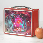 Cosmische Kat Alpha Metalen Lunchbox (In situ)