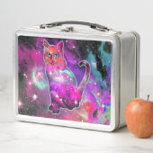 Cosmische Kat Iota Metalen Lunchbox (In situ)