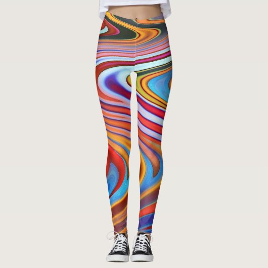 Cosmische krommen leggings (Voorkant)