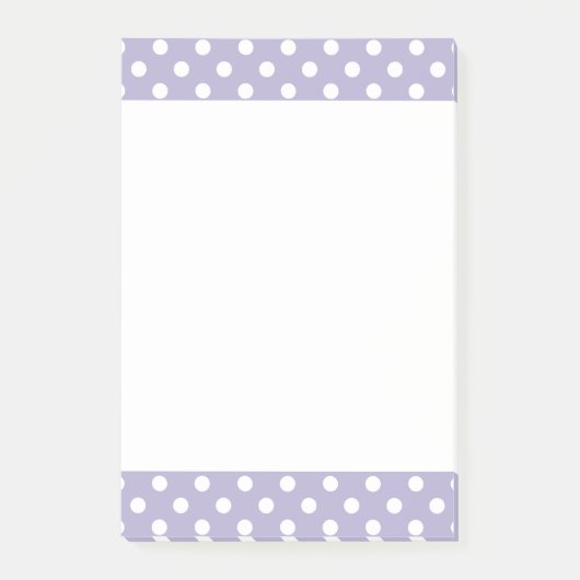 Cosmische lavender/paarse polka dots Post-It note  (Voorkant)
