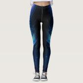 Cosmische lichtstrepen leggings (Voorkant)