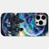Cosmische Liefhebbers Galaxy Planeet Fantasie Acry Case-Mate iPhone Case (Achterkant (horizontaal))