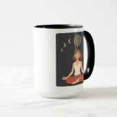 Cosmische Maanfasen Hemelse Yoga Mok (Voorkant rechts)