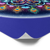 Cosmische Mandala Muur Kunst Poster (Hoek)