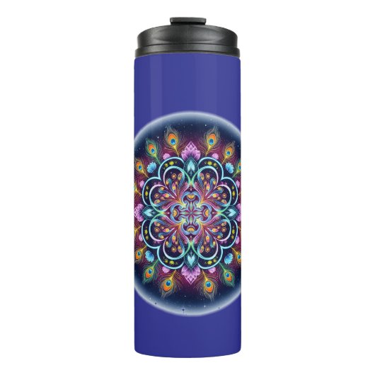 Cosmische Mandala Thermomok Thermosbeker (Voorkant)