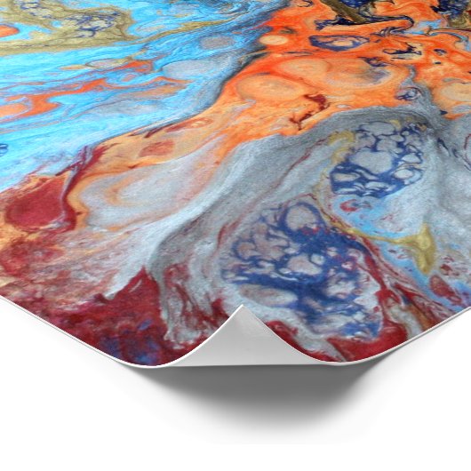 Cosmische marbles poster (Hoek)