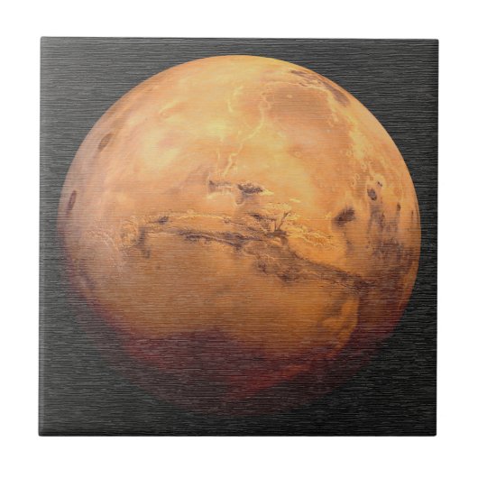 Cosmische Mars Planeet Astronomie Tegeltje (Voorkant)
