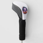 Cosmische Meditator Golf Hoofdhoes Golfheadcover (Schuin)