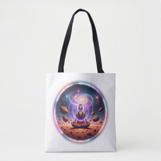 Cosmische Meditator Tote Bag - Spiritueel Sterrens (Voorkant)