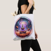 Cosmische Meditator Tote Bag - Spiritueel Sterrens (Dichtbij)