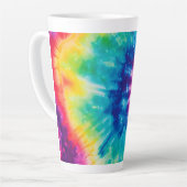 Cosmische neon regenboog stropdas kleurstof latte mok (Linkerhoek)