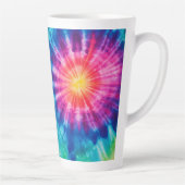 Cosmische neon regenboog stropdas kleurstof latte mok (Rechts)