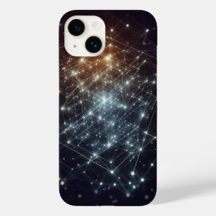 Cosmische neurale netwerk telefoonhoes - Lichtgeve Case-Mate iPhone 14 Hoesje