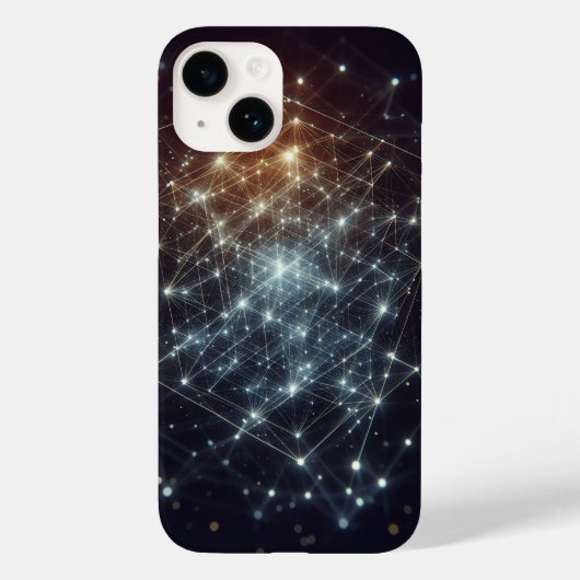 Cosmische neurale netwerk telefoonhoes - Lichtgeve Case-Mate iPhone Case (Achterkant)
