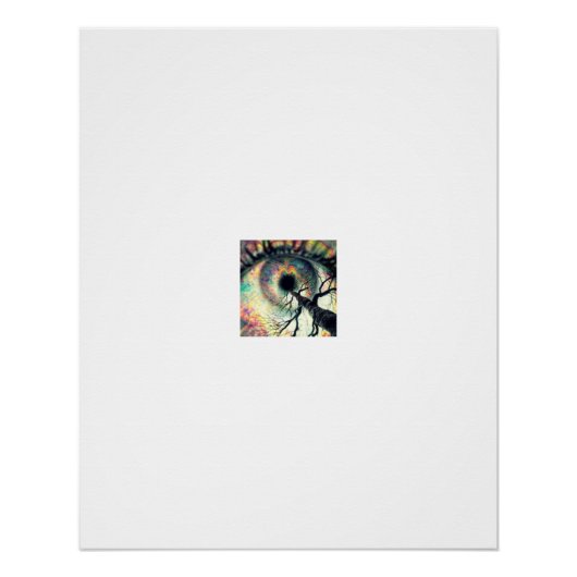 Cosmische Oog Boom Wervelwind Perfect Poster (Voorkant)