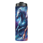 Cosmische Paarden Galaxy Ster Galop Thermosbeker (Voorkant)