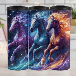 Cosmische Paarden Galaxy Ster Galop Thermosbeker