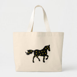 Cosmische paardenteken boodschappentas grote tote bag