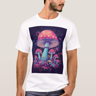 Cosmische Paddenstoel Melkweg – Psychedelische Rui T-shirt
