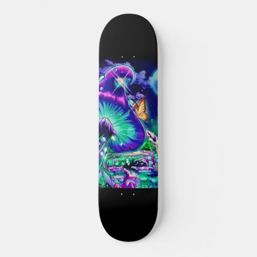 "Cosmische paddenstoelen" Persoonlijk Skateboard (Voorkant)