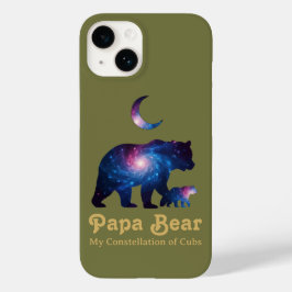 Cosmische Papa Beer & Welp Case-Mate iPhone 14 Hoesje