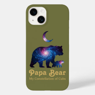 Cosmische Papa Beer & Welp Case-Mate iPhone 14 Hoesje