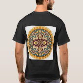 COSMISCHE PLANEET GRAFISCHE KUNST T-SHIRT (Achterkant)