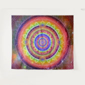 Cosmische Reis Mandala Wandkleed (Voorkant (horizontaal))