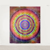 Cosmische Reis Mandala Wandkleed (Voorkant)