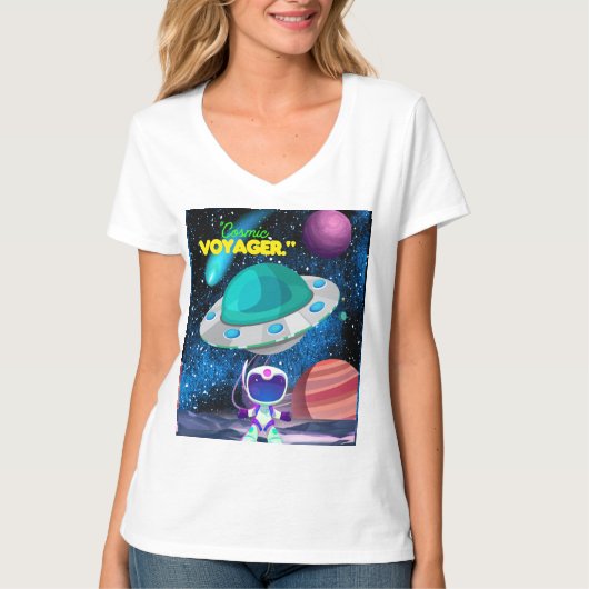 COSMISCHE REIZIGER T-SHIRT (Voorkant)