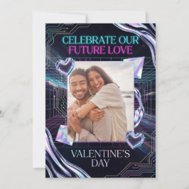 Cosmische Romantiek Digitale Liefde Valentijnkaart Feestdagenkaart